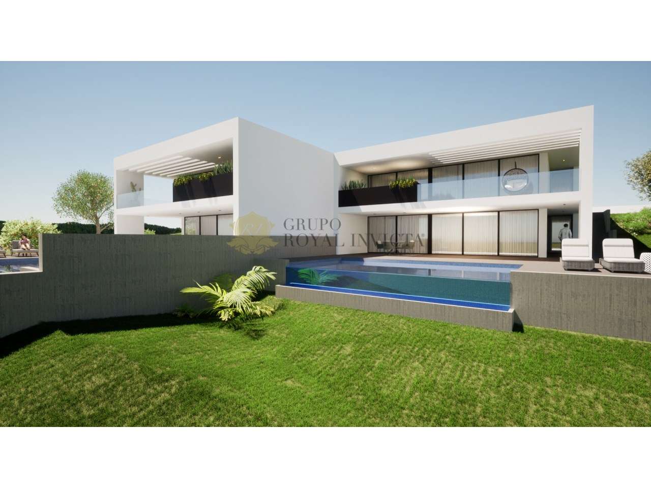 Fantástica Moradia V3+1 Nova com Piscina Panorâmica e Vista Rio em Mel - Grande imagem: 2/5