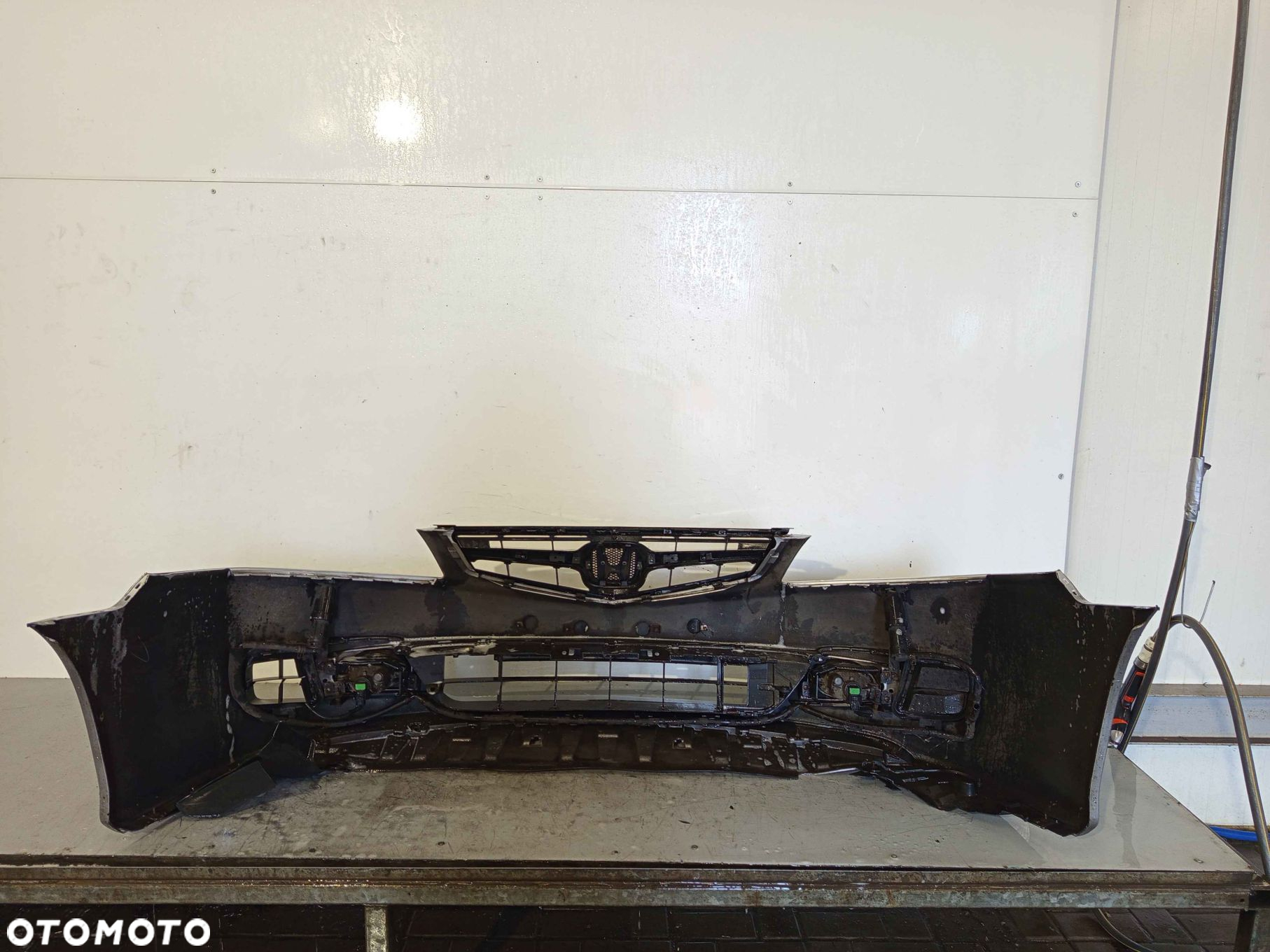 ^ ZDERZAK PRZÓD PRZEDNI HONDA ACCORD VII 7 LIFT FL NH623M SREBRNY SPRYSKIWACZE LAMP XENON HALOGENY - 5
