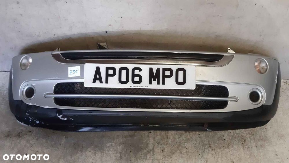 ^ ZDERZAK PRZÓD PRZEDNI MINI COOPER 1 I R50 SREBRNY - 1