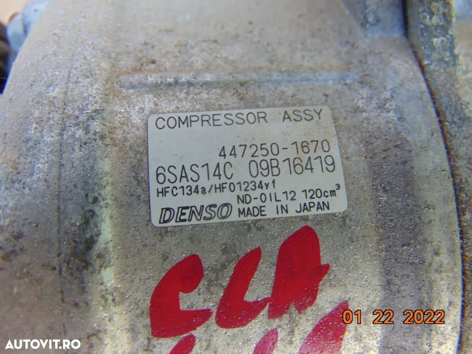 Compresor clima mercedes CLA 1.6 benzina w156 x156 GLA x246 W256 W176 - 3