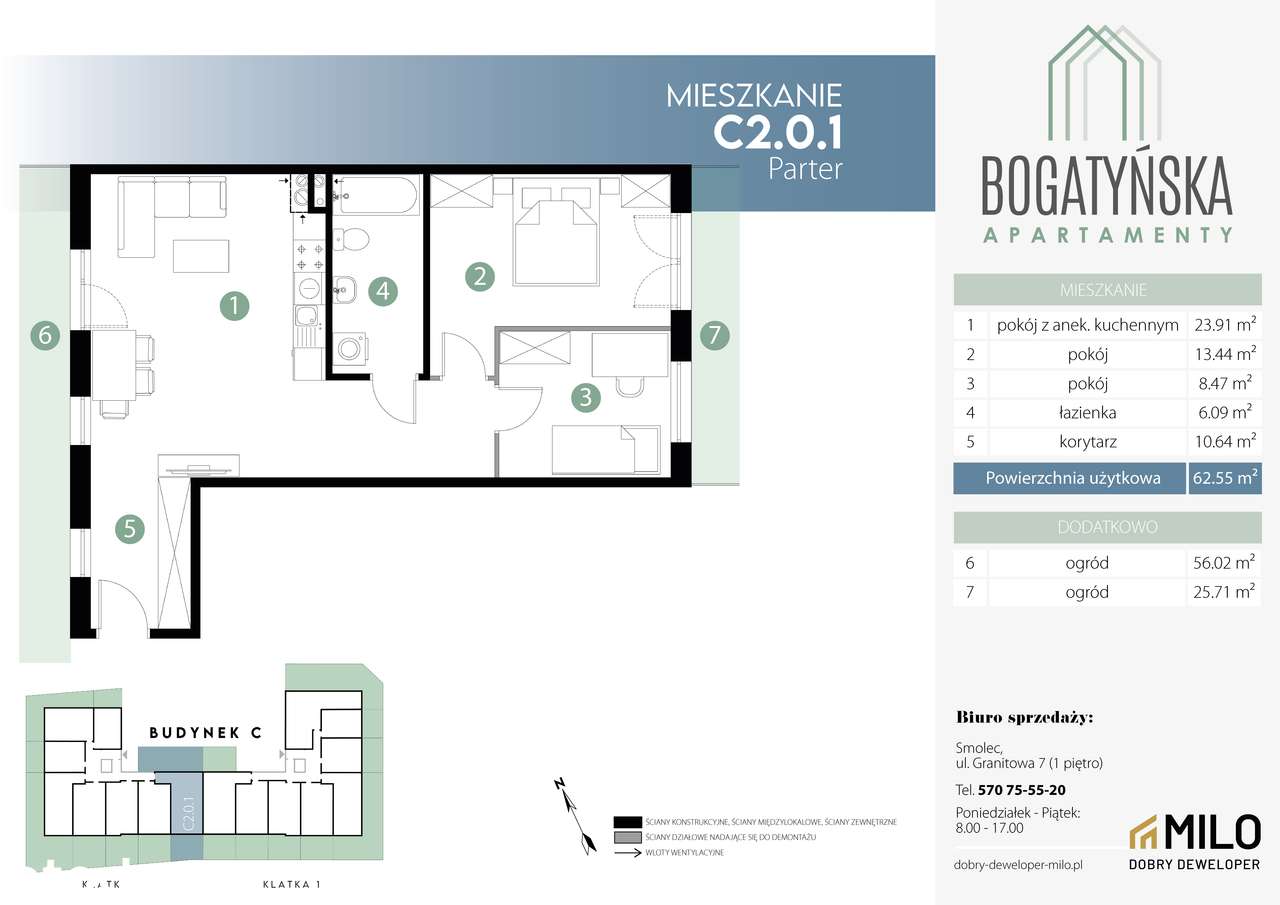 Bogatyńska Apartamenty Mieszkanie C2.0.1 - NOWY ETAP!