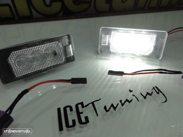Suporte De Lâmpada De Matricula Com Led Branco Para Audi A1, A3, A4 B8, A5, A6, A7, Q3, Q5, Q7, TT, TTS, TTRS, Porsche Panamera 2010-, Seat Alhambra, Ibiza 6J SC/5-doors/ST 2008, Ateca, VW Sharan 7N, Touran GP2, Touareg 2, Tiguan, Polo, Golf 6, 7 Variant, Golf Plus, Jetta, Passat B6, B7, Skoda Fabia 5J, Superb 3T, Octavia (5E), Rapid  Yeti 5L. - 21