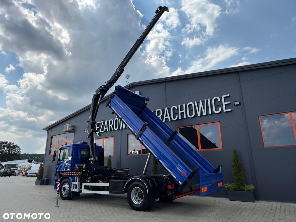 MAN TGM TGL TGS 18.250 // E6 // Klimatyzacja //  wywrotka + HDS HMF z pilotem // 4x2 // budowlanka // kiper wywrot żuraw dzwig kran crane - 13