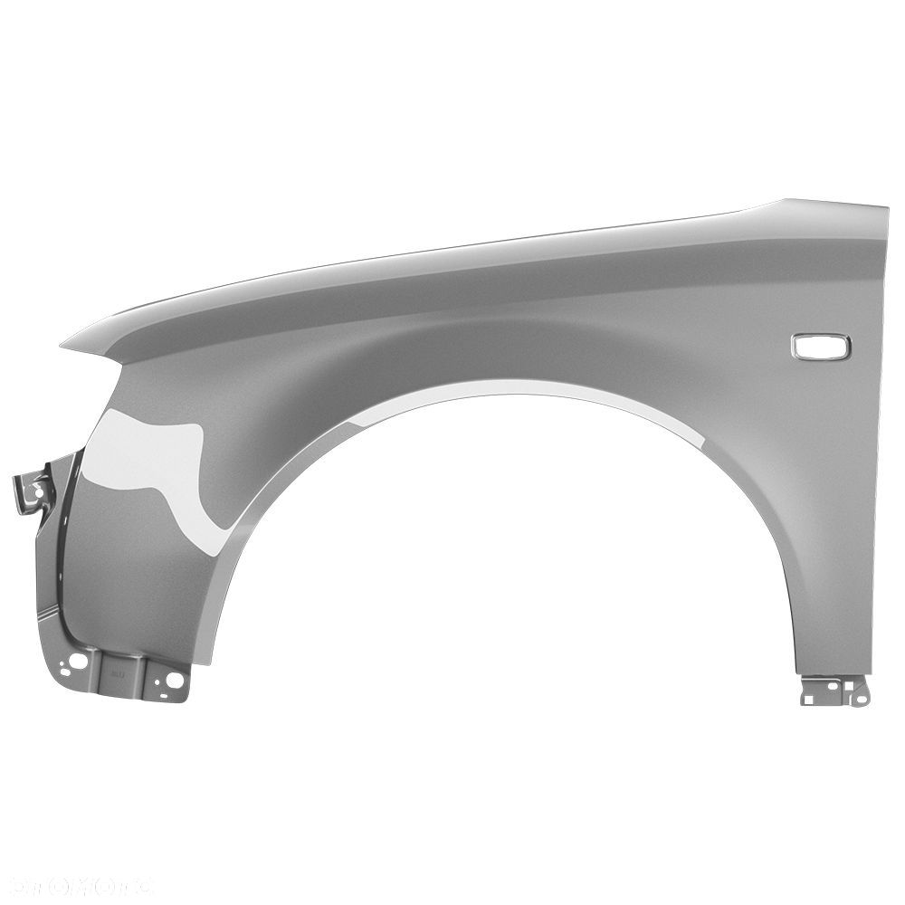 BLU Błotnik AUDI A4 B6 LY7Q lewy srebrny 00-04 przód ocynk AtlasGrau - 2