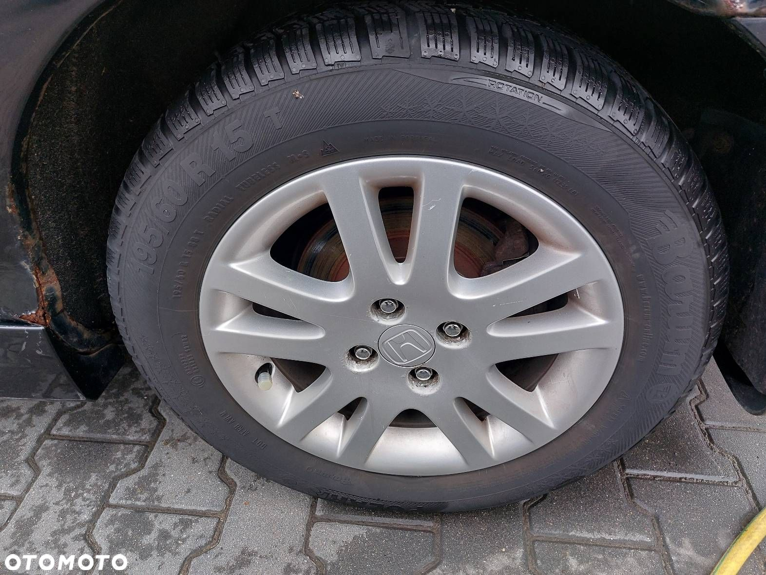 KOŁA KOMPLET OPONY ZIMOWE FELGI 4X100 195/60R15 HONDA CIVIC VII JAZZ - 2