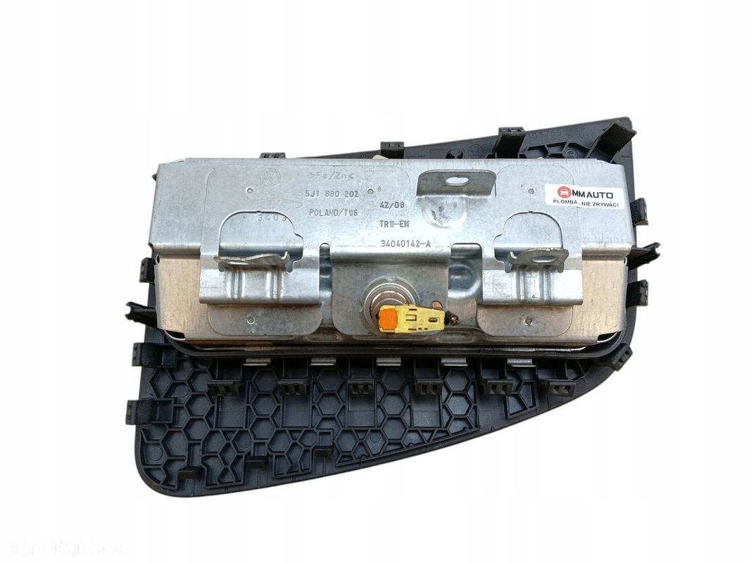 AIRBAG PODUSZKA PASAŻERA ZAŚLEPKA SKODA FABIA II ROOMSTER 5J1880202 EU - 3