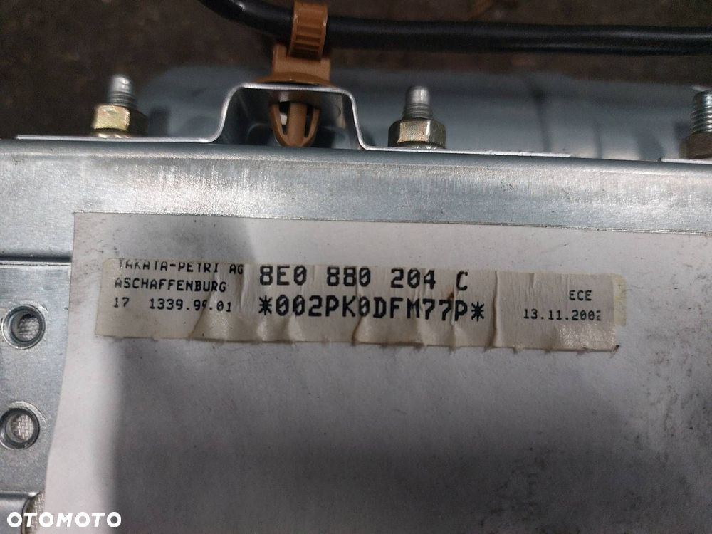 ZESTAW POSTRZAŁOWY AUDI A4 B6 KOKPIT DESKA AIRBAG - 8