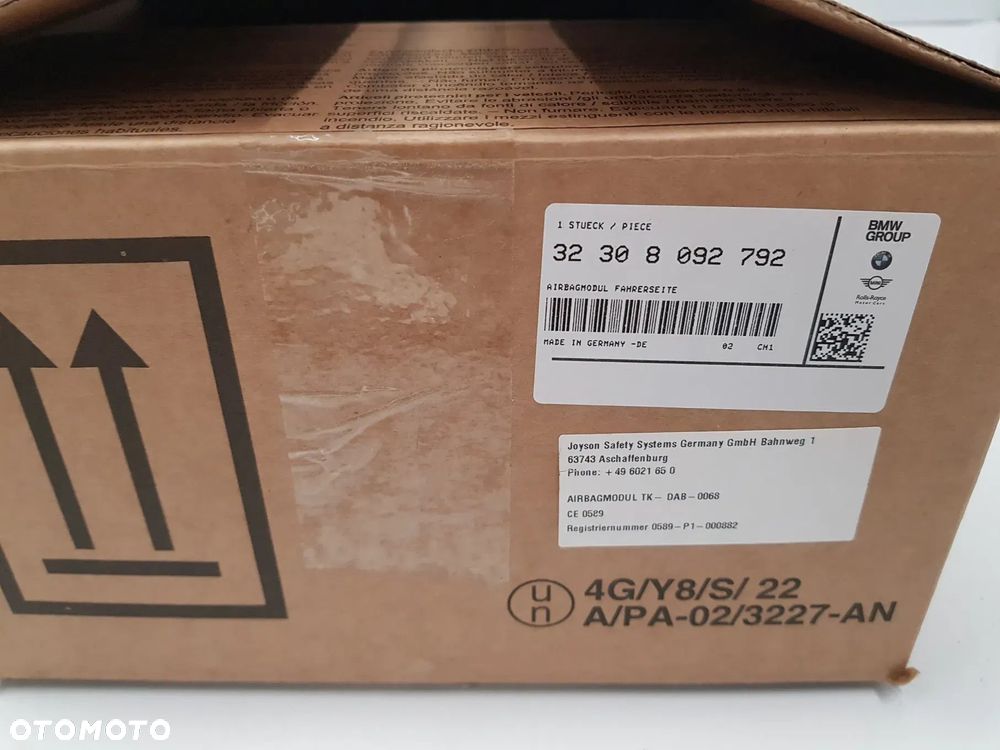 NOWA Poduszka kierowcy AIRBAG skórzana BMW M-PAKIET F80 F82 F10 F12 F06 F85 F86 F87 8092792 - 13