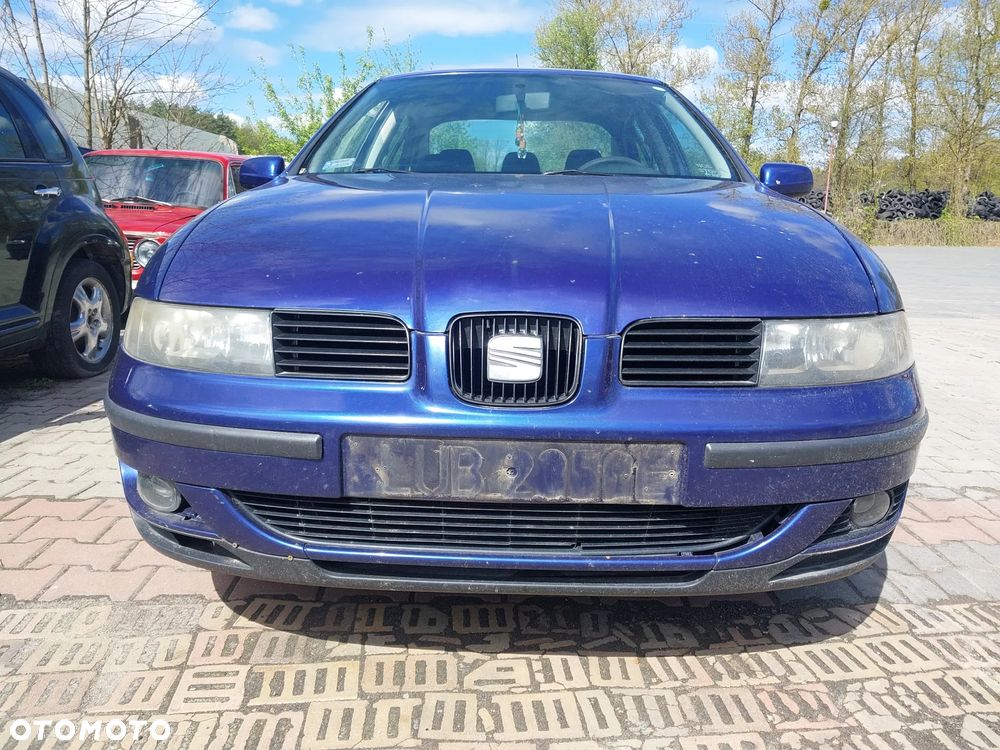 Przód KOMPLETNY Seat Toledo 2 Leon I zderzak maska lampy pas przedni atrapa halogen KOLOR LS5N BEZ MALOWANIA - 1