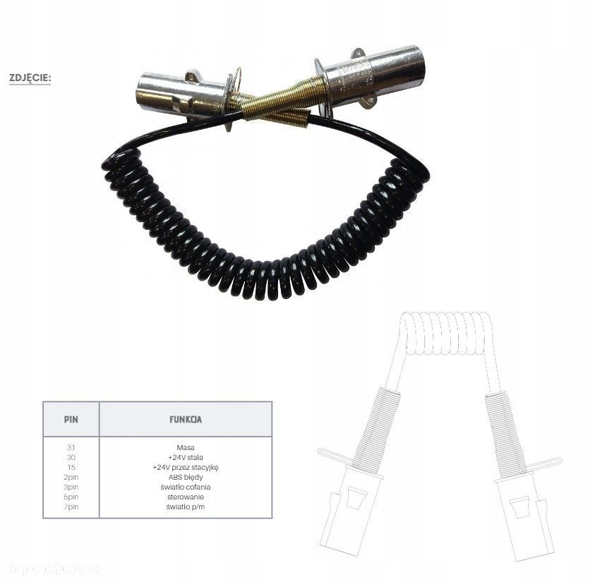 przewód elektryczny springflex s 3,8m - 4