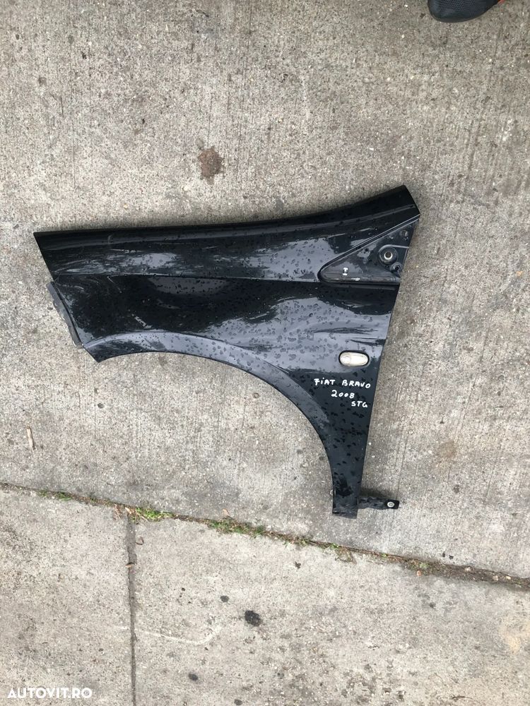 Aripa stanga fata Fiat Bravo 2 2008 negru - 6