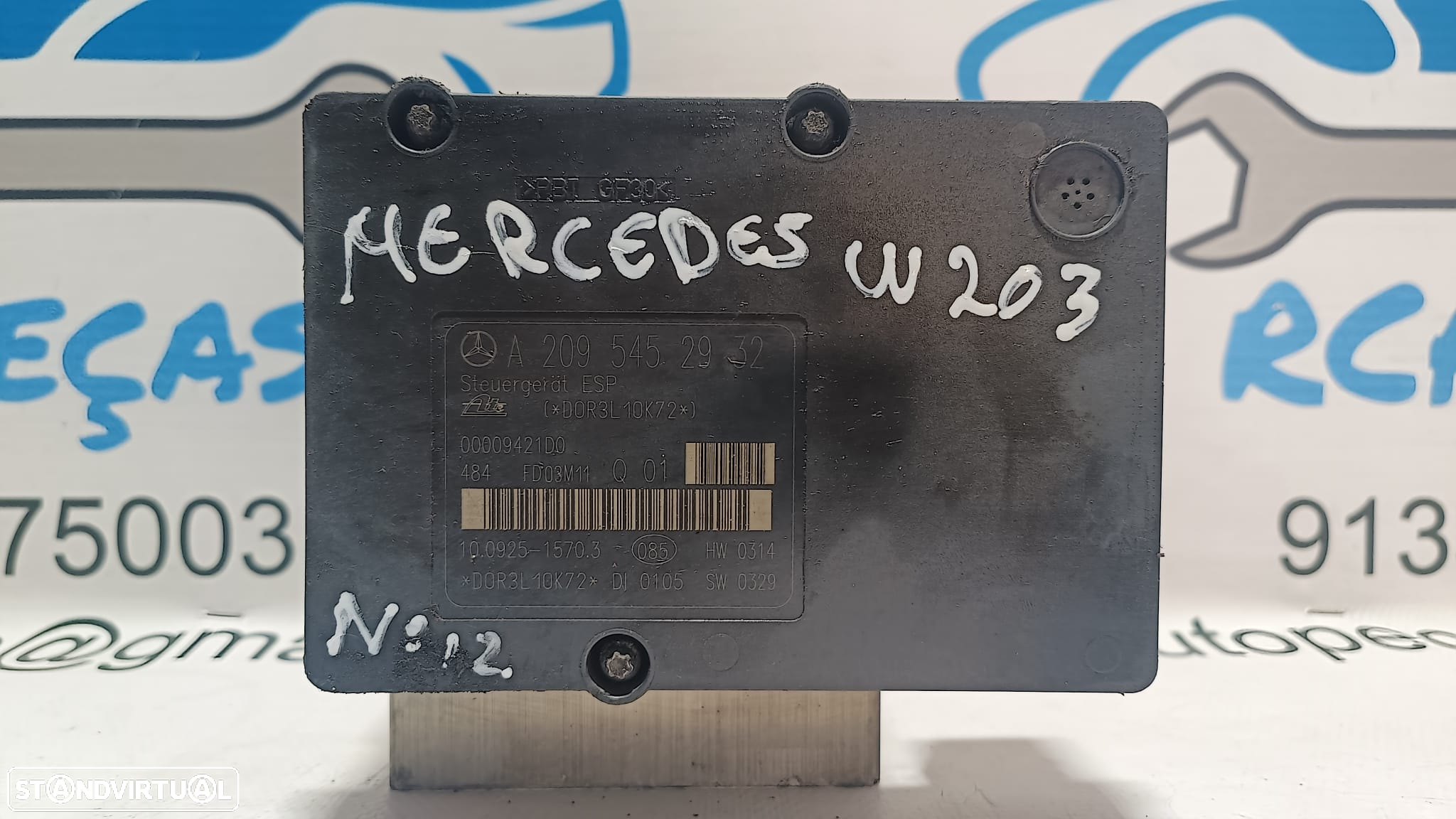 ABS MODULO BLOCO HIDRAULICO MERCEDES BENZ CLASS CLK C209 W209 A0054310712 0054310712 A2095452932 2095452932 10020404164 FD03M11 CLASS C W203 COUPE CL203 CLC CLASS E W211 E220 - 6