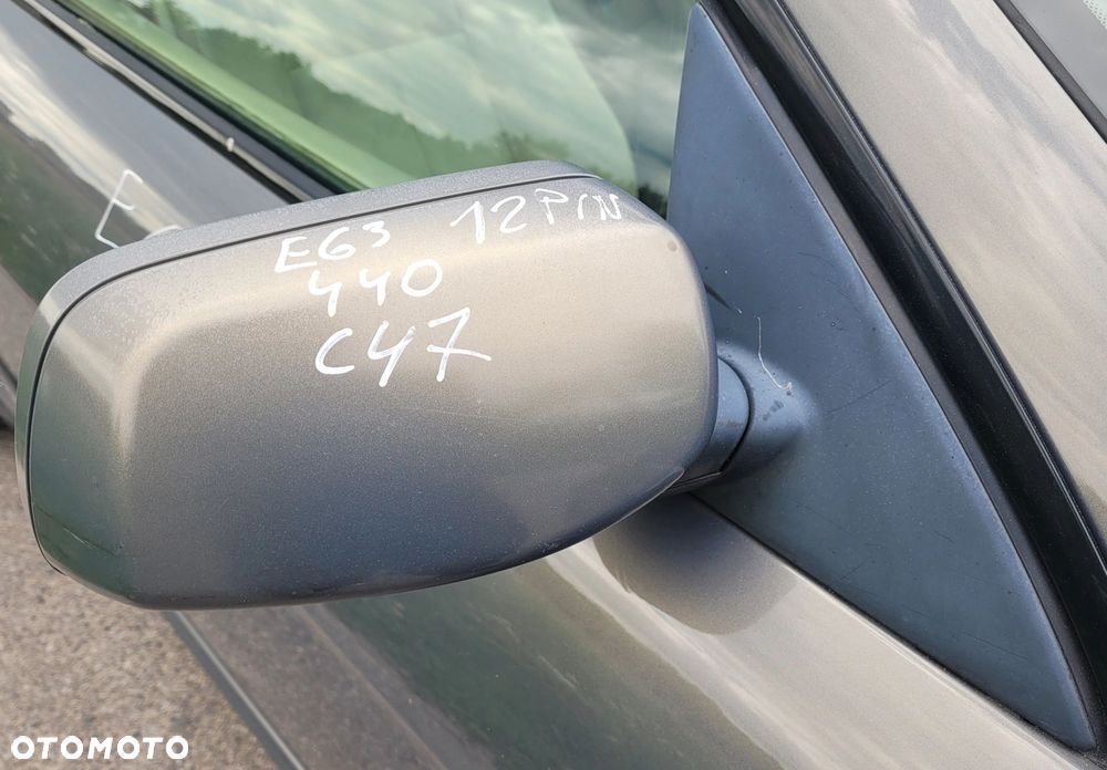LUSTERKO PRAWE 12PIN 440 STRATUS METALIC BMW E63 E64 WERSJA ANGIELSKA
