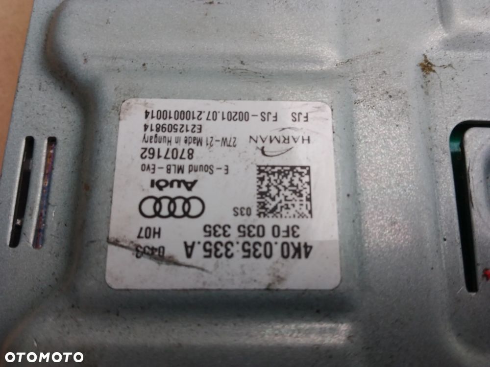 AUDI A6 C8 STEROWNIK HARMAN 4K0035335A - 3