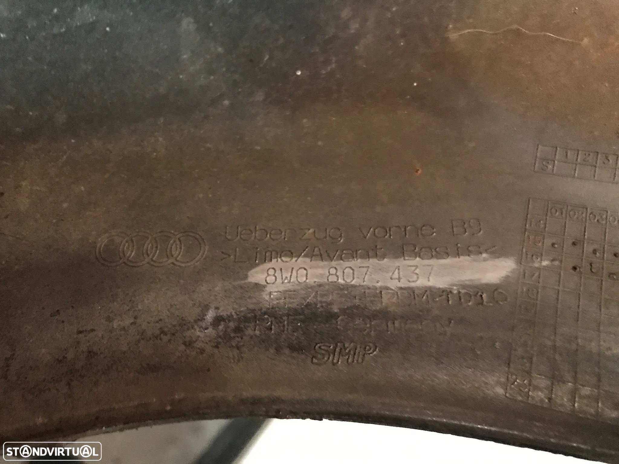 PARACHOQUES / PARA CHOQUES FRENTE AUDI A4 B9 8W 8W0807437 - 7