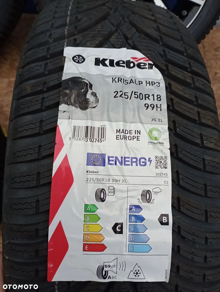KOŁA ZIMOWE ALUMINIOWE TOYOTA C-HR 5x114 R18 7J ET50 TPMS 225/50 R18 99H KLEBER KRISALP HP3 - 14