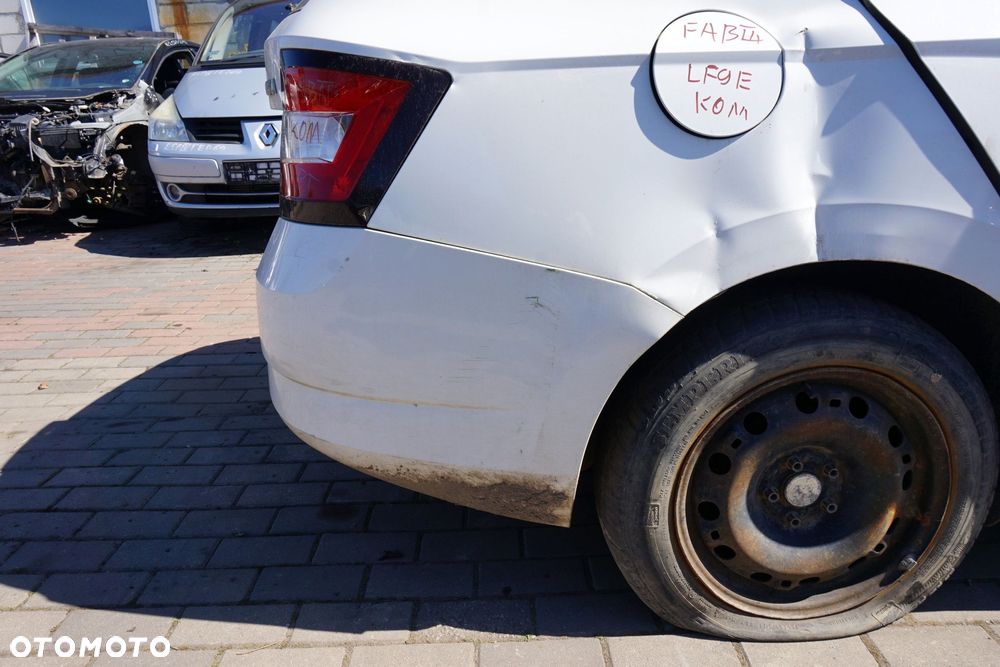 ZDERZAK TYLNY FABIA III NJ3 KOMBI LF9E  BIAŁY SKODA 2014-2018 - 3