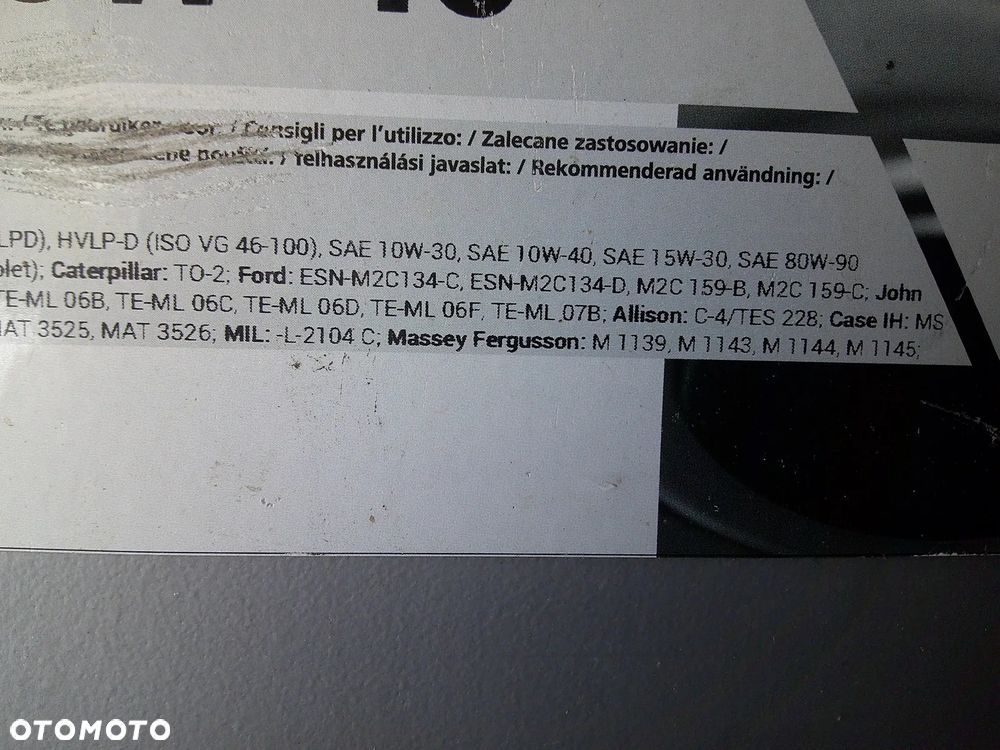 Olej ciągnikowy uniwersalny STOU SAE 10W-40 20L GRANIT - 4