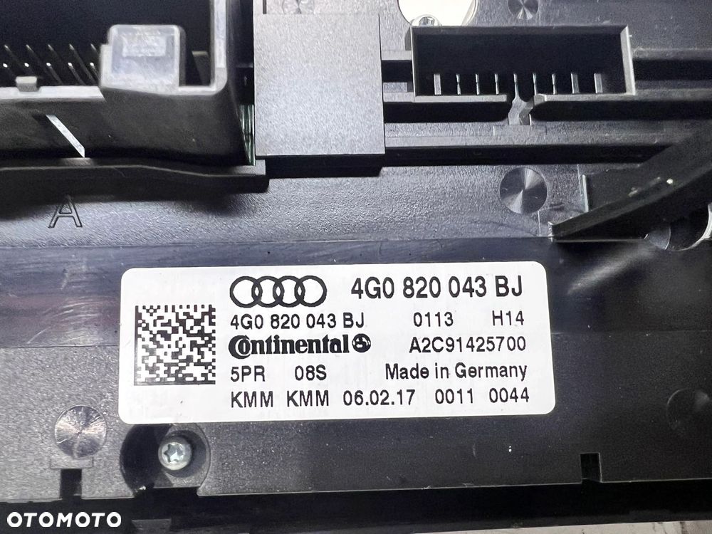 PANEL KLIMATRONIK AUDI A6 C7 A7 4G0820043BJ - 6