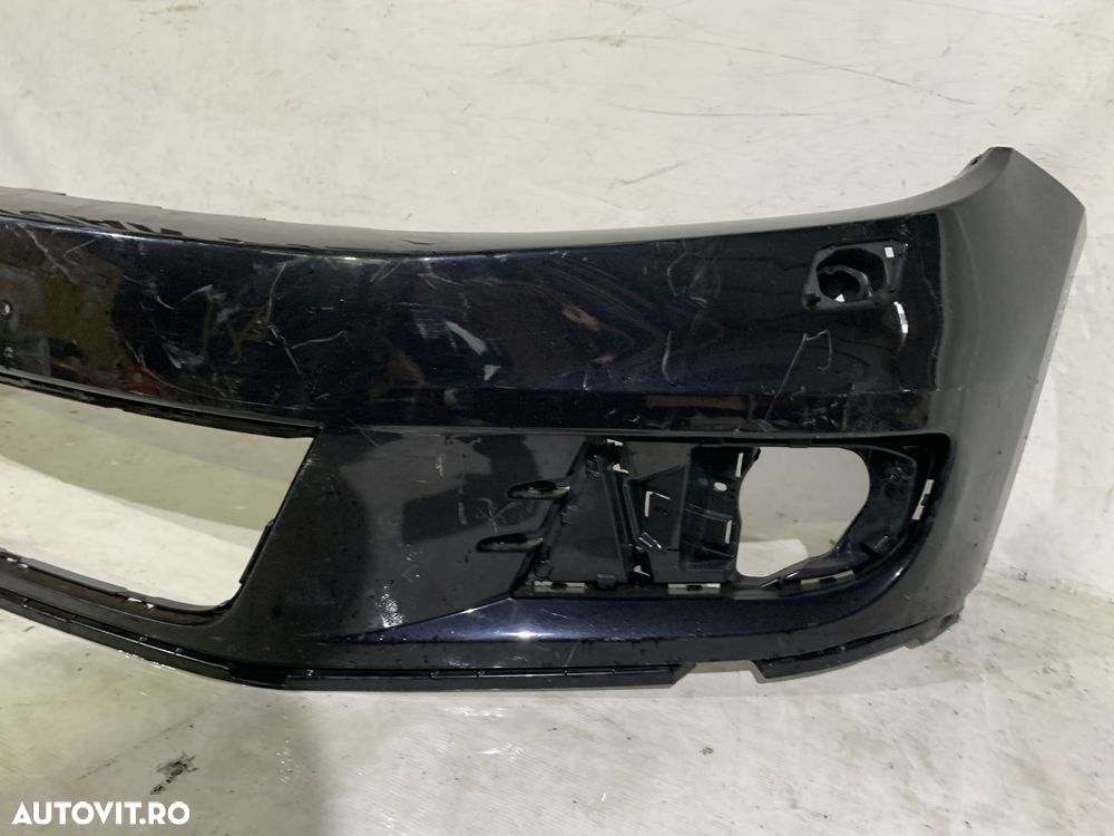 Bara fata VW Tiguan, facelift, 2012, 2013, 2014, 2015, 2016, cod origine OE 5N0807221K, cu gauri pentru spalatori faruri. - 4