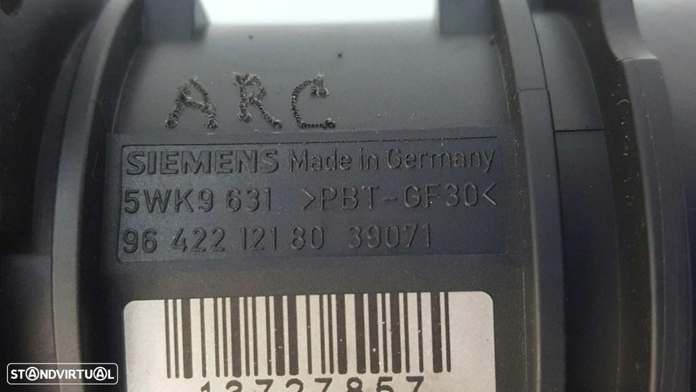 MEDIDOR DE MASSA DE AR PEUGEOT 206 BERLINA XR - 2