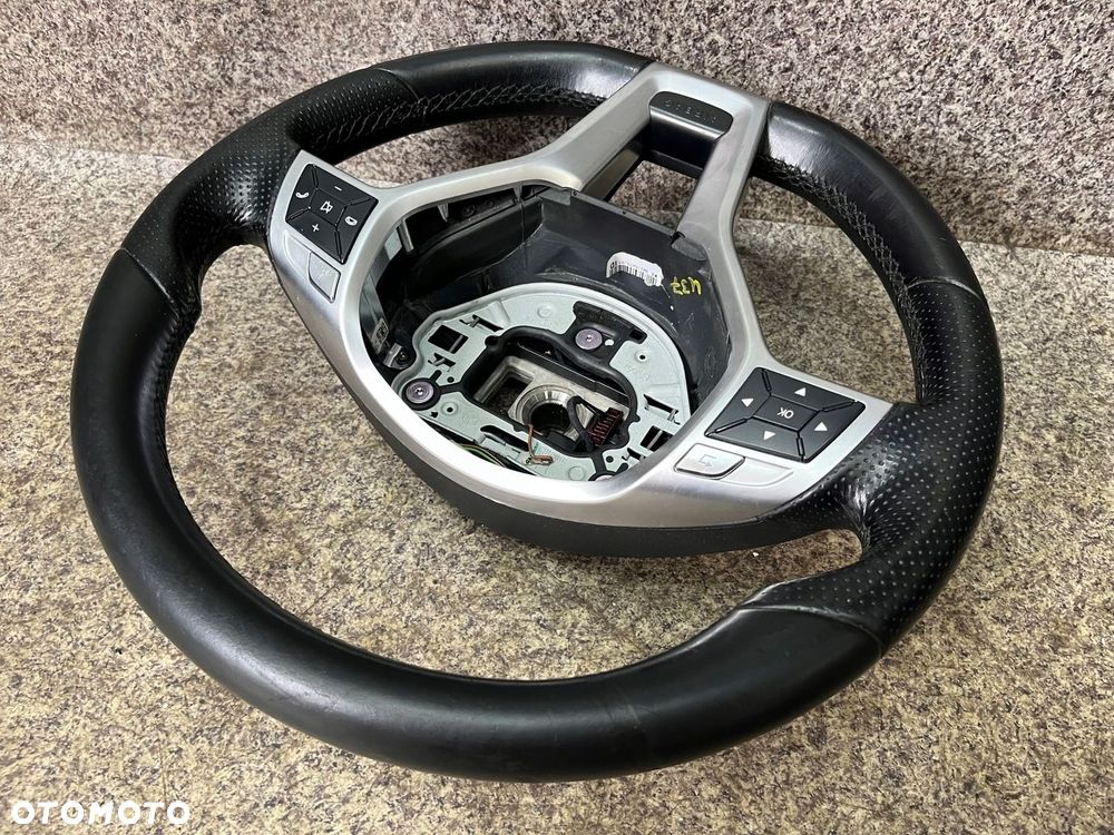 Kierownica kierka blenda multifunkcja skora czarna W204 LIFT AMG PLASKA - 6