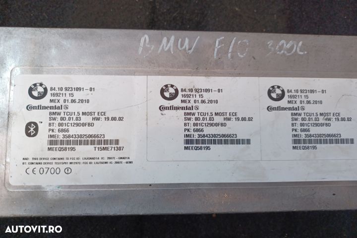 Modul Bluetooth 9231091 9231091 BMW Seria 5 F10 [2009 - 2013] Sedan 5 - 5