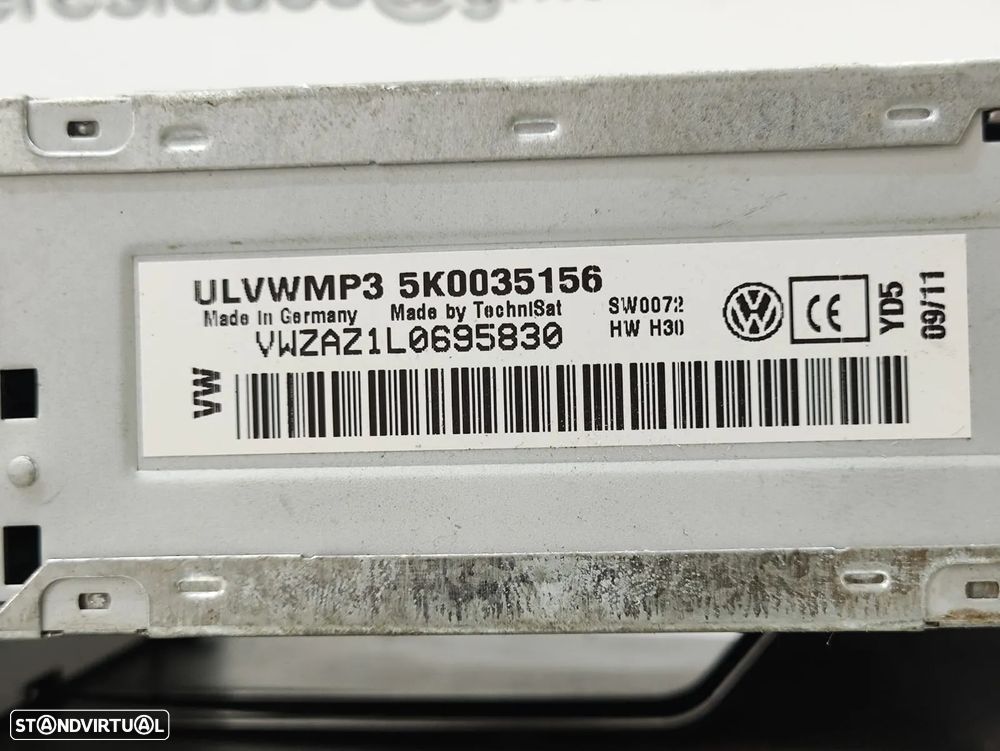 Auto Radio CD Original VW Volkswagen Golf 6 MK6 VI 5K0035156 2008 - 2016 - 10