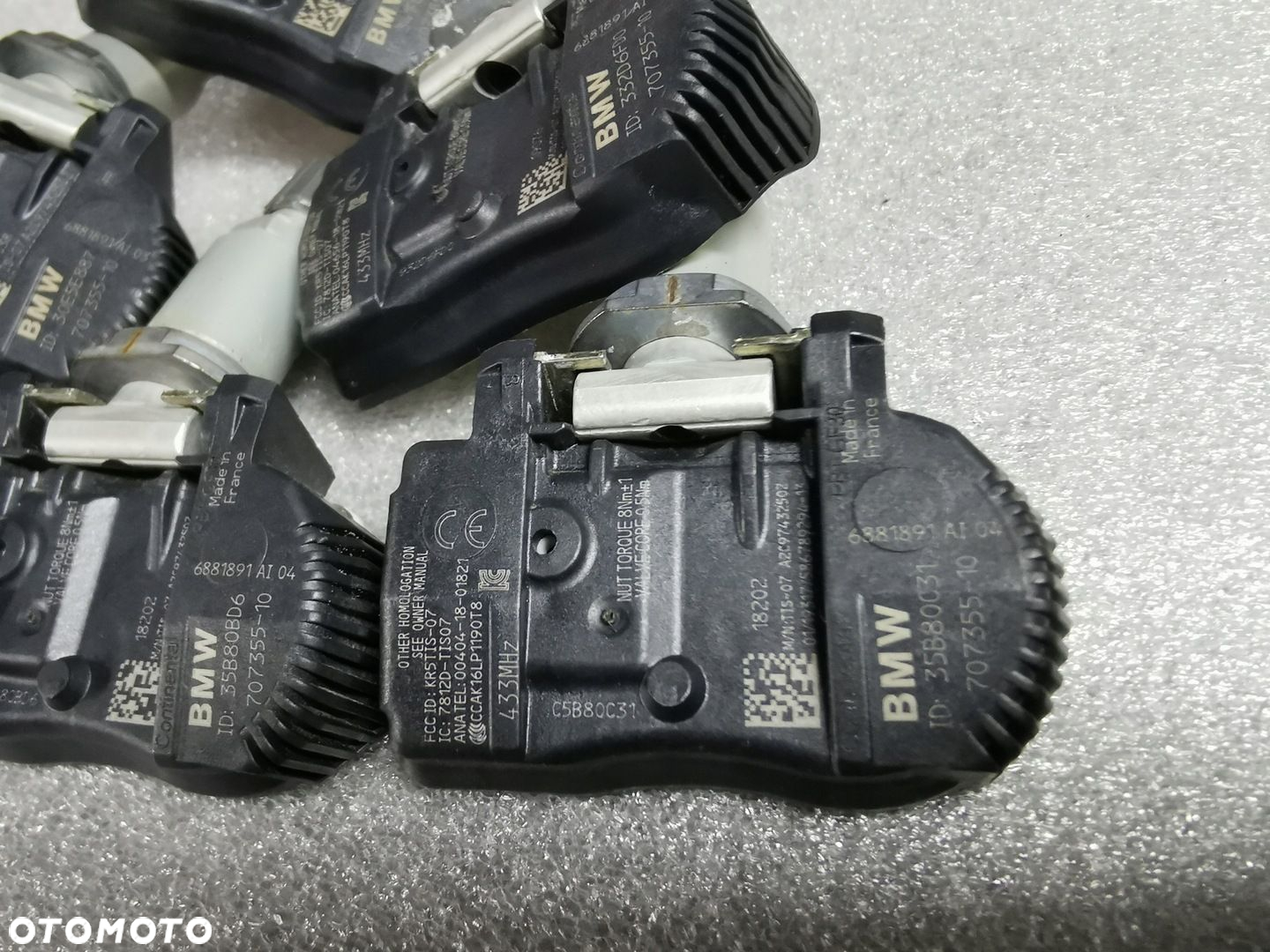 Czujnik ciśnienia kół TPMS BMW F36 M4 F82 F83 M3 F80 X1 F48 X2 F39 6881891 - 2