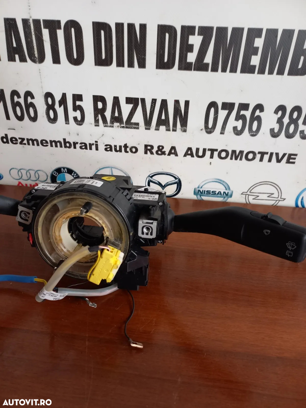 Spira Volan Airbag Maneta Semnalizare Stergatoare Tempomat Vw Golf 5 Jetta Touran Skoda Octavia Etc - 3