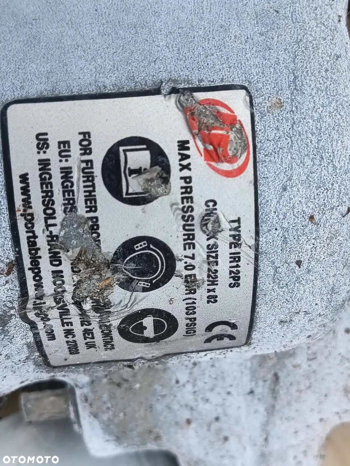 Młot pneumatyczny Sullair IR12PS (22H x 82) - 2