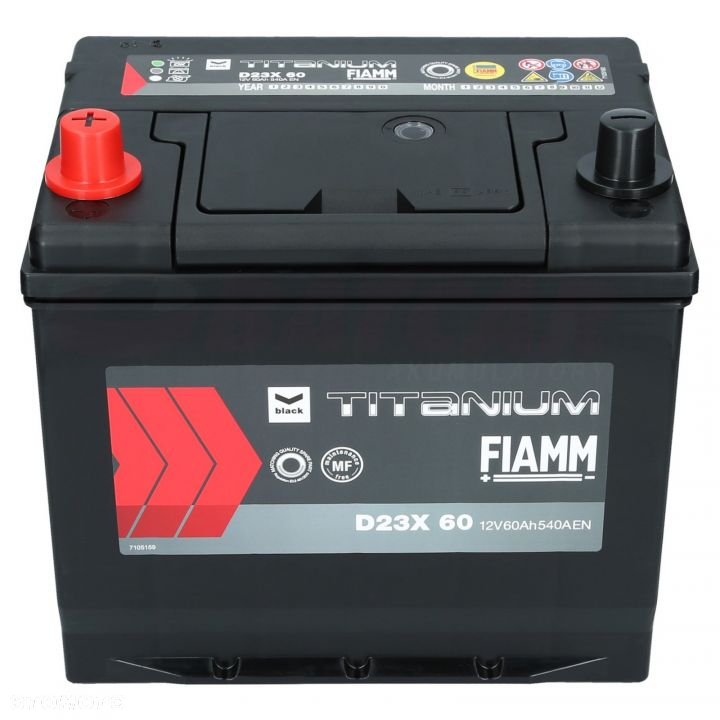 Akumulator FIAMM BLACK D23X60 12V 60Ah 540A (EN) - 3