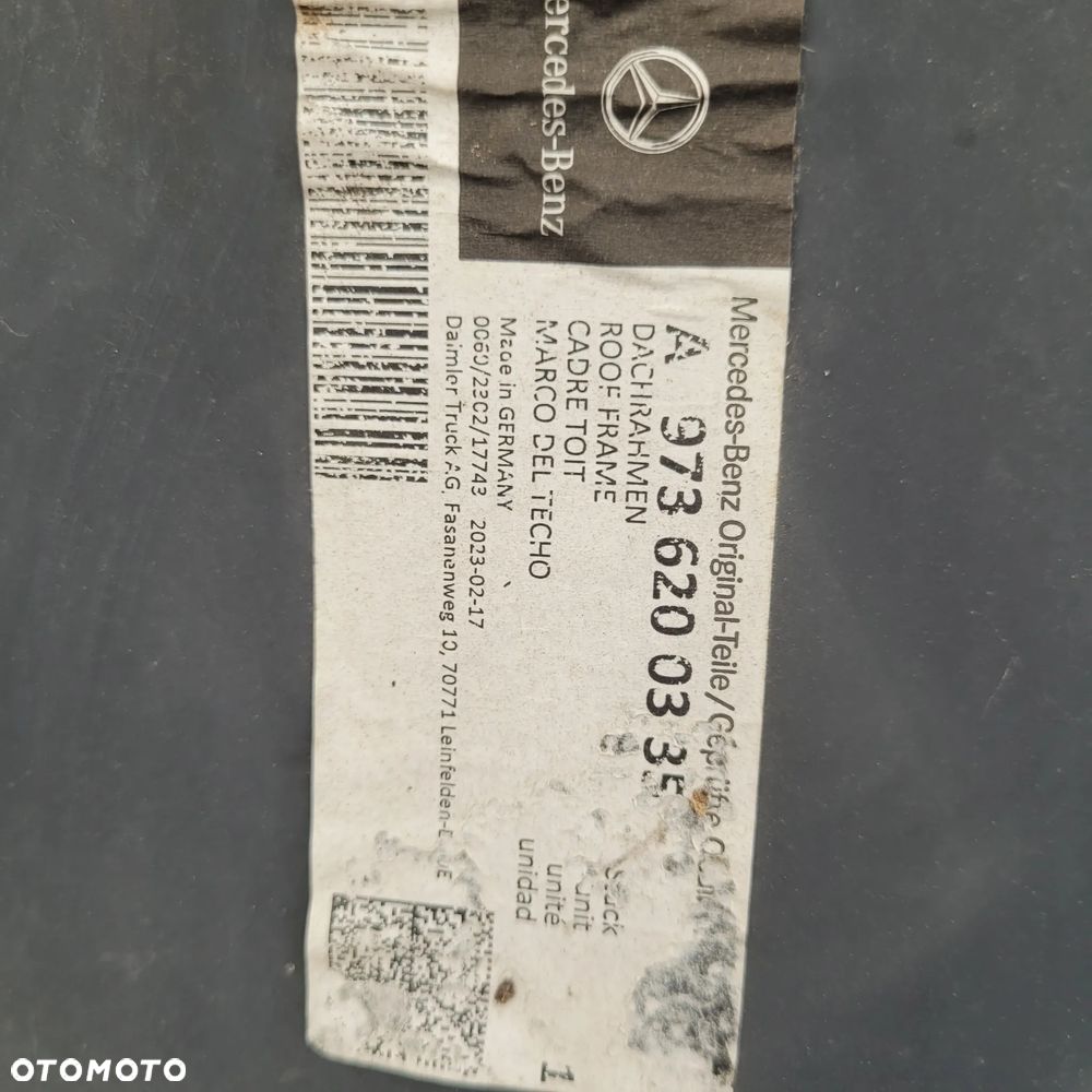 POSZYCIE KABINY MERCEDES A9736200335 NOWY ORYGINAŁ CHWALIM116 - 3