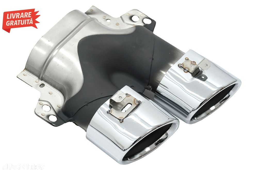 Difuzor Bara Spate Evacuare Dubla si Tobe Ornament Mercedes C-Class C205 A205 Coup- livrare gratuita - 9