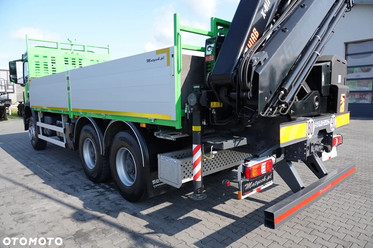 Mercedes-Benz AROCS 2636 / 6x4 / SKRZYNIOWY- 6,5 M / + HDS HIAB 4x wysów: 13 m / EURO 6 / STEROWANIE RADIOWE /OPONY 100 % - 14