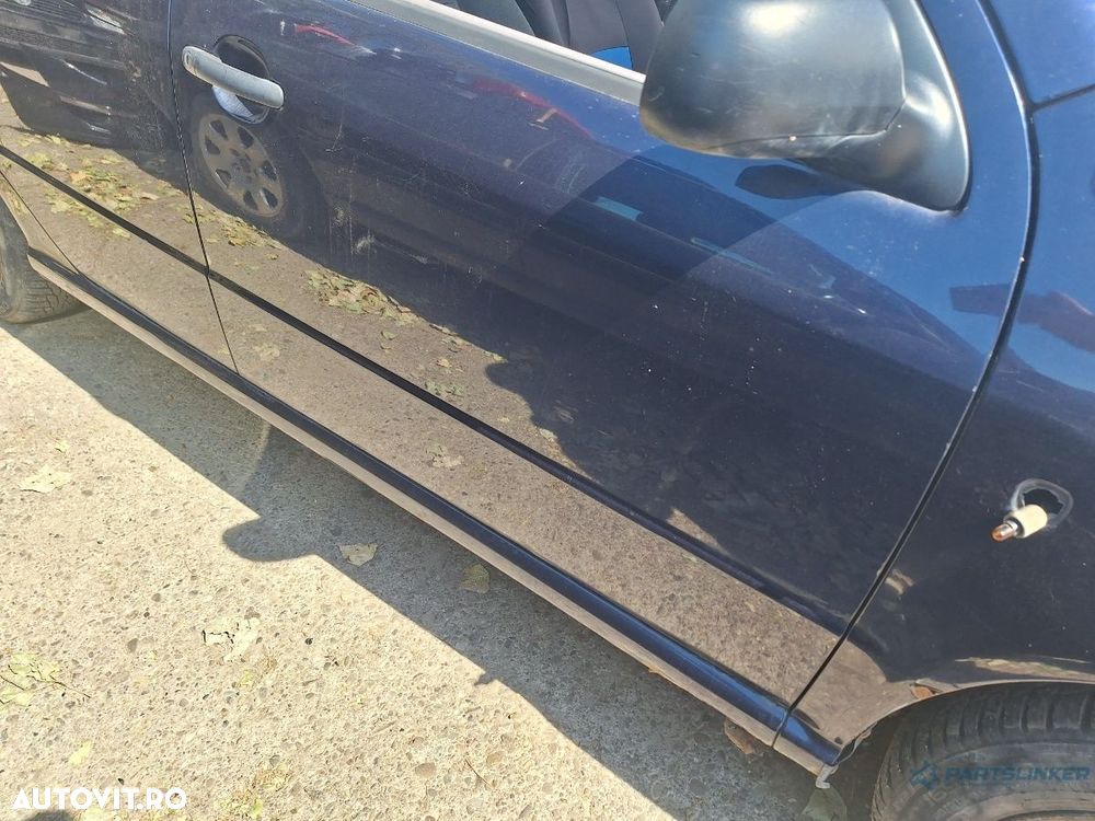 Usa portiera fata dreapta SKODA FABIA 6Y2 1999 - 2008 albastru LF5U - 1