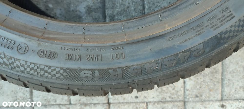 OPONY ZIMOWE 245/45R19 CONTINENTAL CONTIWINTER CONTACT TS810 SSR RSC (3710) ZIMA 5 mm PARA 2 SZTUKI - 6