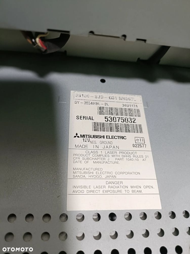HONDA FR-V 05-07 radio radioodtwarzacz radioodbiornik 39100SJDG01 * - 5