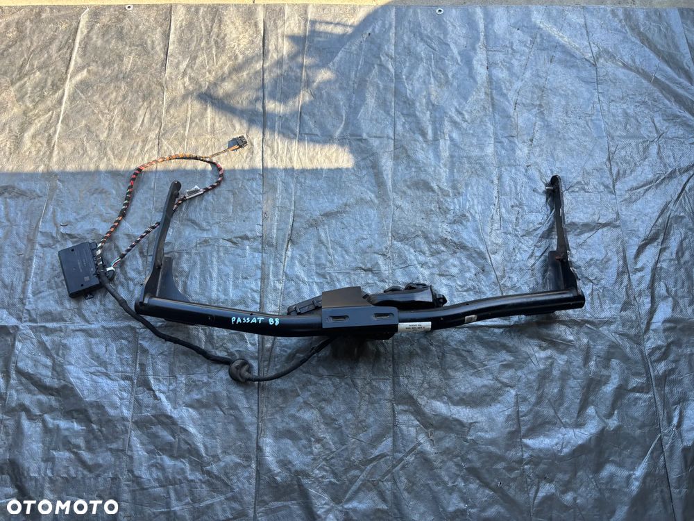 VW Passat B8 hak holowniczy elektryczny oryginał 3G9803881C  moduł 5Q0907383N wiązka komplet - 1