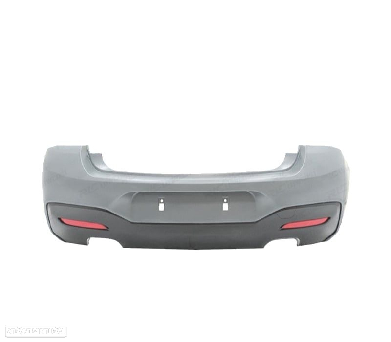 PARA-CHOQUES TRASEIRO BMW F20 F21 15-19 LCI LOOK M TECH DUPLA SAÍDA - 2