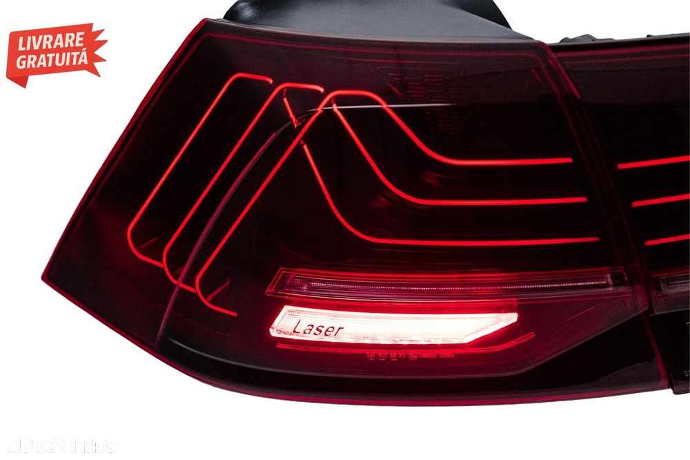 Stopuri Full LED VW Golf 7 & 7.5 VII (2013-2019) Laser Look Dinamic Secvential- livrare gratuita - 12