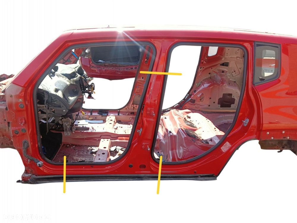 PRÓG LEWY SŁUPEK ŚRODKOWY JEEP RENEGADE (2014-2018) KOD LAKIERU 176 - 1