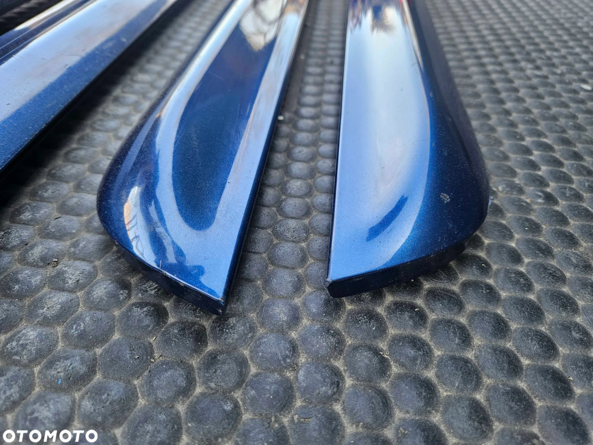 Listwa Listwy Drzwi S-Line Dolne Niebieskie Komplet Audi A4 B6 B7 Oryginalne - 19