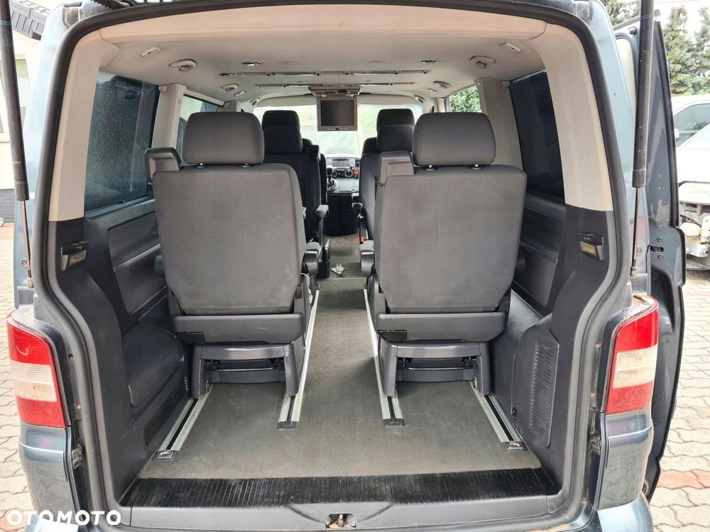 VW T5 MULTIVAN stolik szyny tapicerka wykładzina podsufitka ANTRACYT - 10