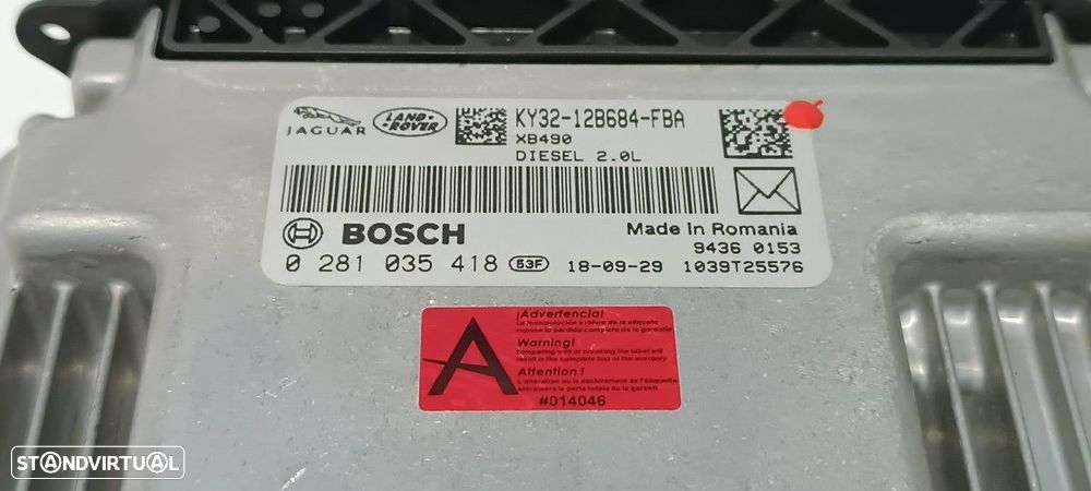 CENTRALINA DO MOTOR UCE LAND ROVER RANGE ROVER EVOQUE EVOQUE - 2