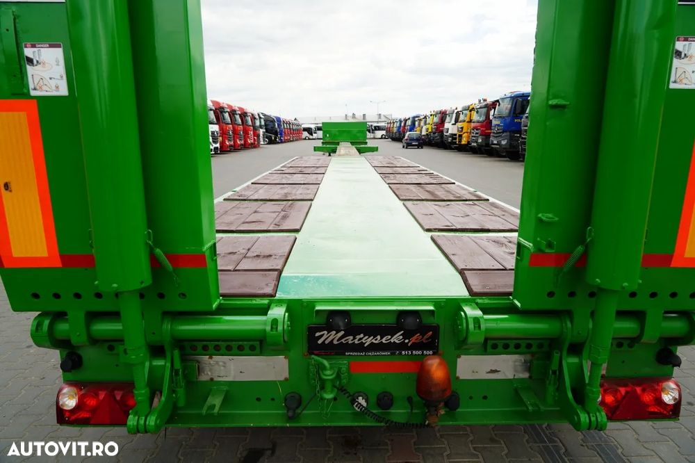 Goldhofer / REMORCĂ JOSĂ / EXTENSIBILĂ / REMORCĂ AUTO / 29 M / 5 AXE / AXE DE DIRECȚIE - 16