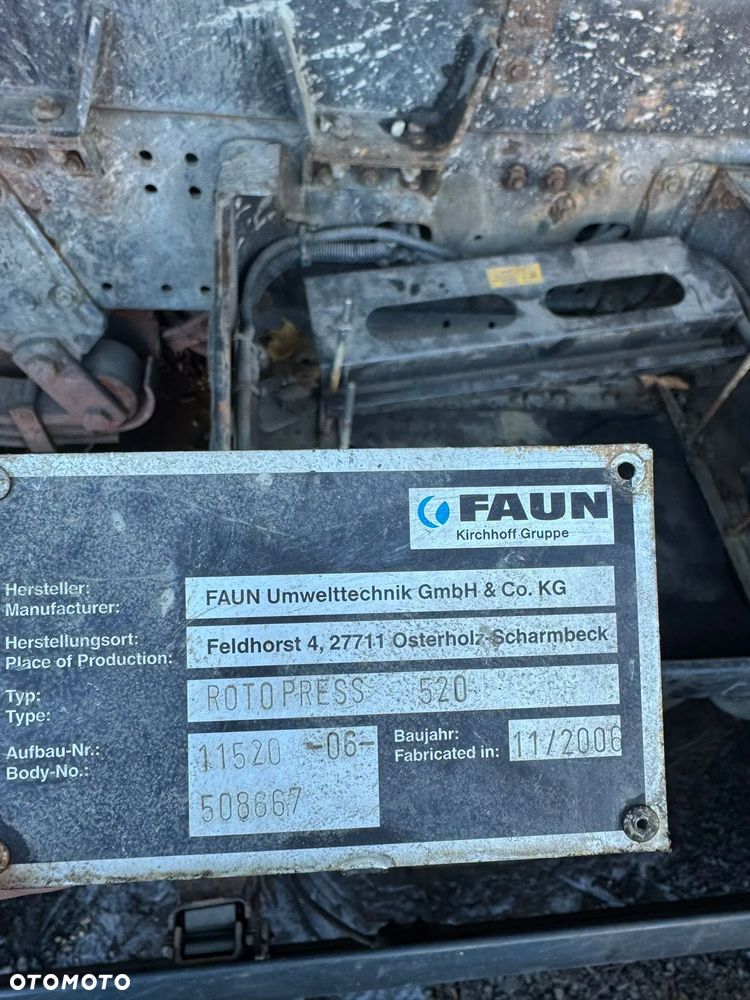 Śmieciarka Man TGA 26.350 Zabudowa FAUN Roto Press 520 na części ! - 4