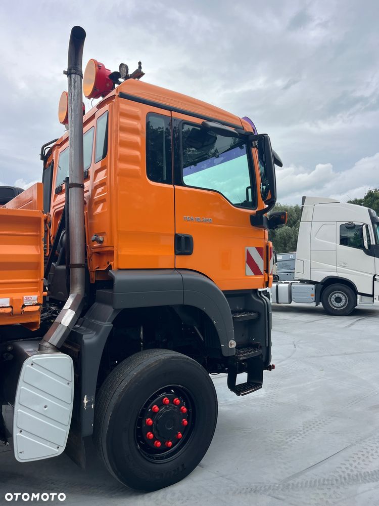 MAN Tgs 18.320 Wywrotka 4x4 Napęd na Mostach Na Wał Reduktor Biegi Terenowe Czolownica Hydraulika Boczna - 10
