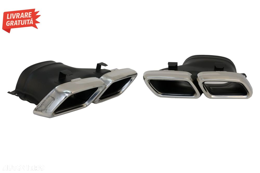 Difuzor Bara Spate cu Ornamente Evacuare Mercedes GLS X166 Facelift (09.2015-2019)- livrare gratuita - 9