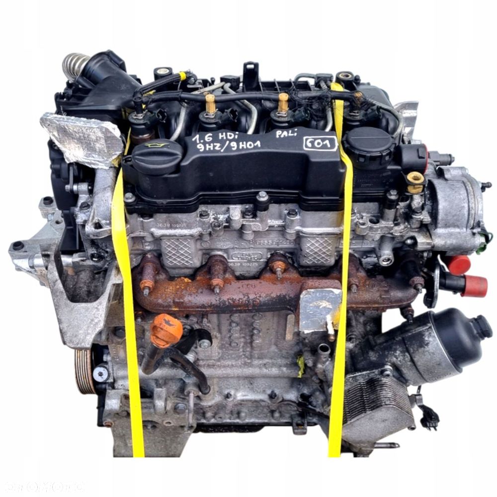 SILNIK KOMPLET Peugeot 3008 1.6 HDI 109KM pali 9HZ 9H01 - 1
